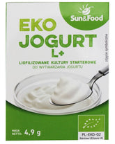 Culturas liofilizadas iniciadoras para iogurte L + BIO 49 g - SUN & FOOD